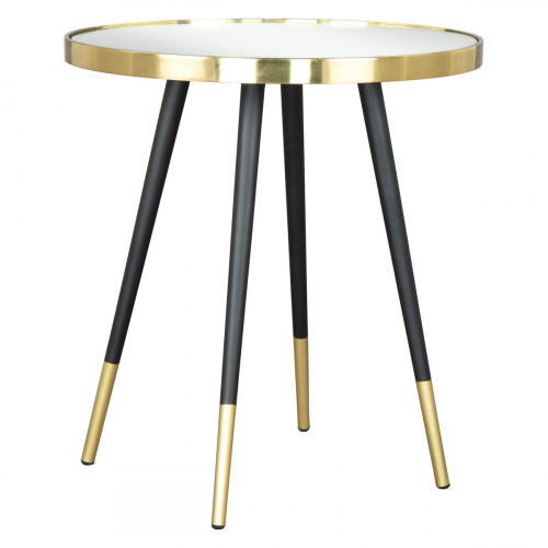 ZUO - Particle Side Table in Black/Gold/Black