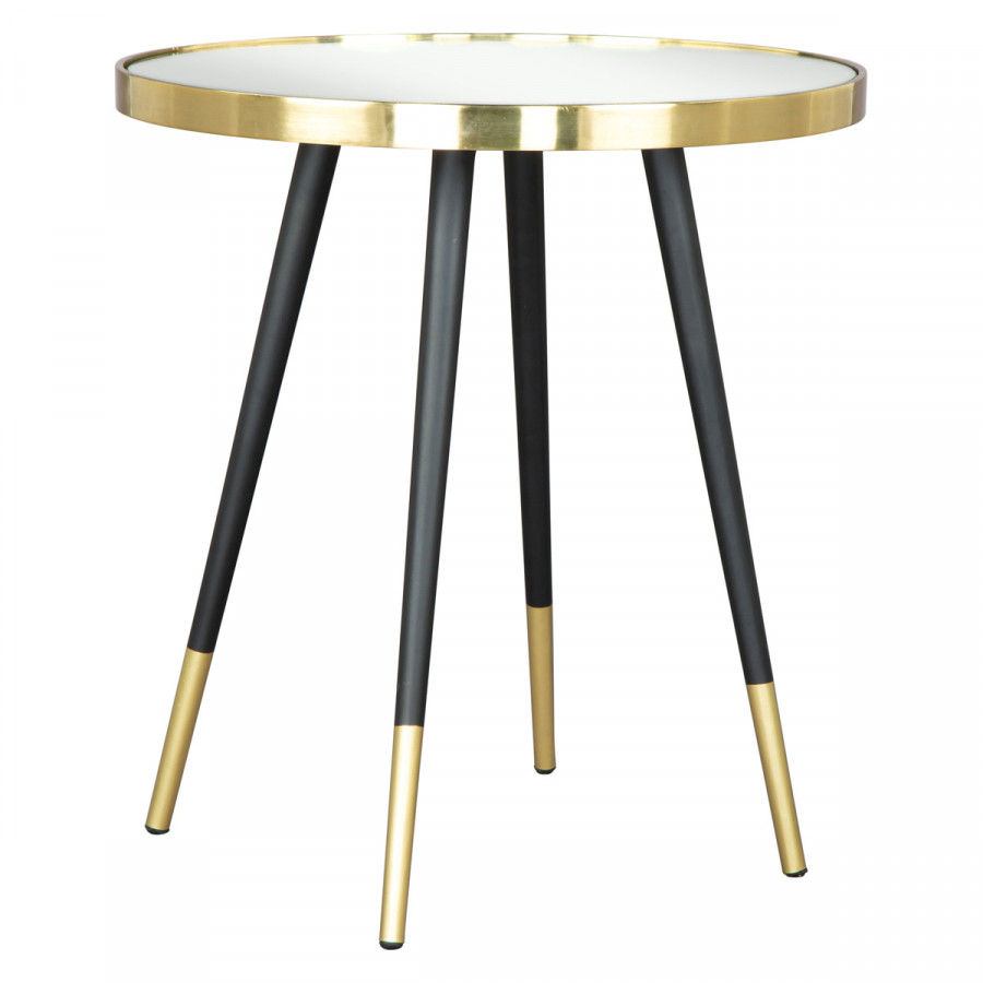 ZUO - Particle Side Table in Black/Gold/Black