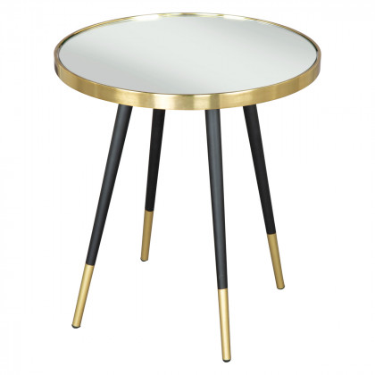 ZUO - Particle Side Table in Black/Gold/Black