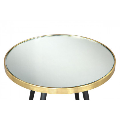 ZUO - Particle Side Table in Black/Gold/Black