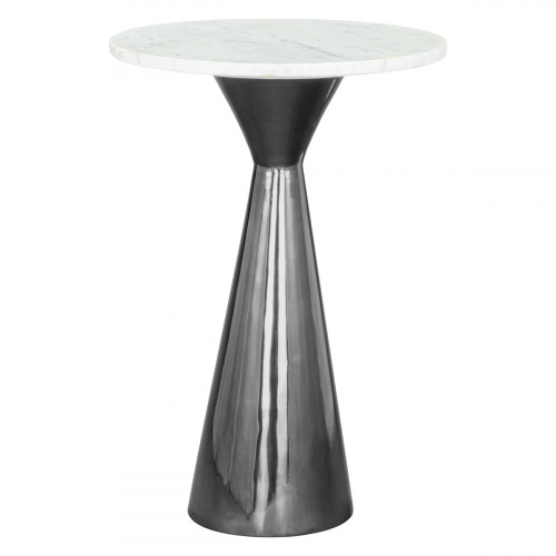 ZUO - Tim Side Table in White/Black
