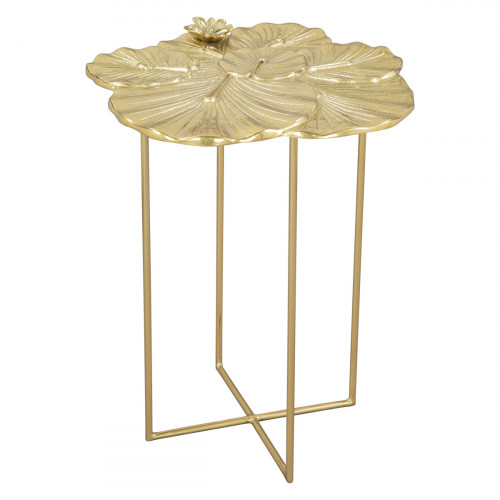 ZUO - Lotus Side Table in Gold