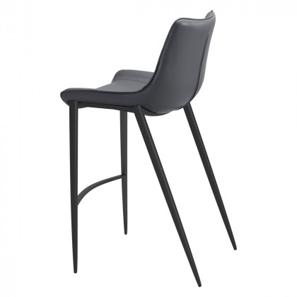 ZUO - Magnus Bar Chair in Dark Gray/Black