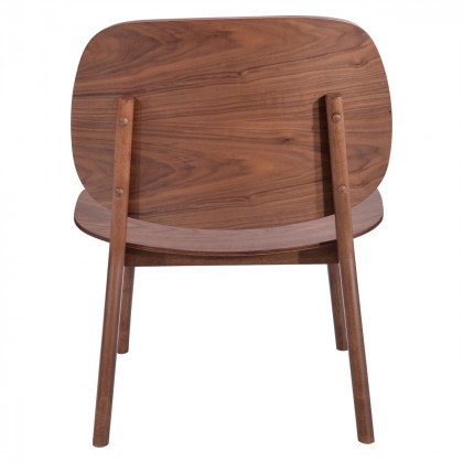 ZUO - Priest Lounge Chair in Walnut