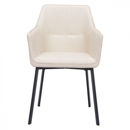ZUO Adage Dining Chair - Beige/Matte Black