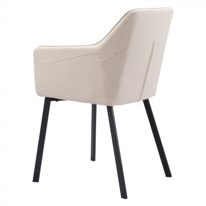ZUO Adage Dining Chair - Beige/Matte Black