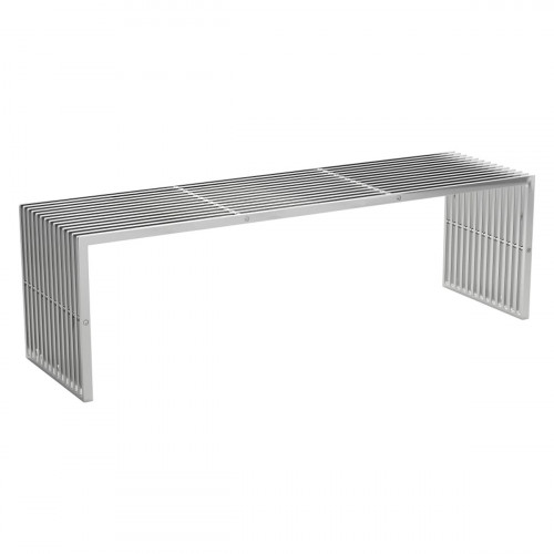 ZUO - Tania Bench in Silver