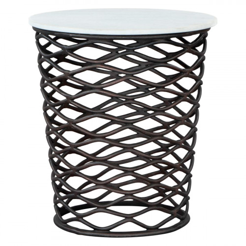 ZUO - King Side Table in White