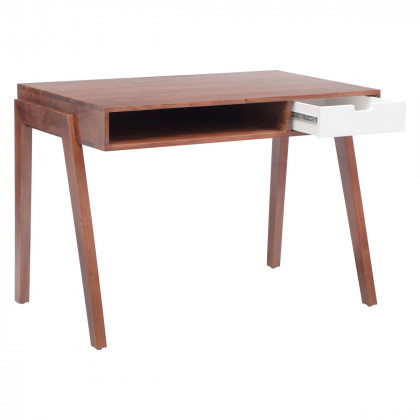ZUO - Linea Desk in Brown/White
