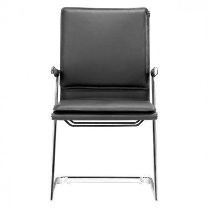 ZUO Lider Plus Conference Chair (Set Of 2) - Black/Silver