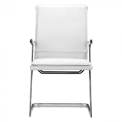 ZUO Lider Plus Conference Chair (Set Of 2) - White/Silver