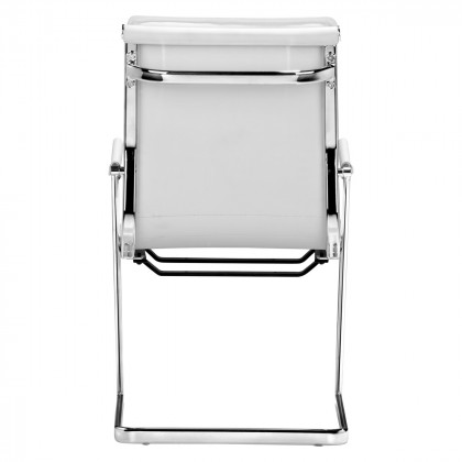 ZUO Lider Plus Conference Chair (Set Of 2) - White/Silver
