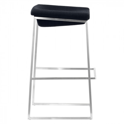 ZUO - Lids Barstool (Set Of 2) in Dark Gray/Silver