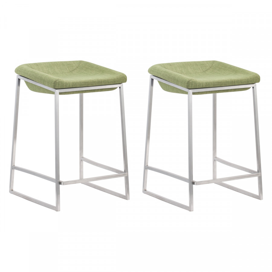 ZUO - Lids Counter Stool (Set Of 2)
