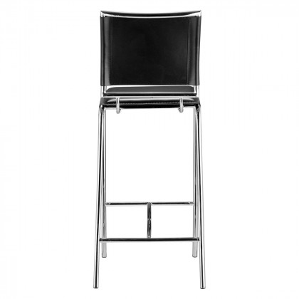 ZUO Soar Bar Chair (Set Of 2) - Black/Silver