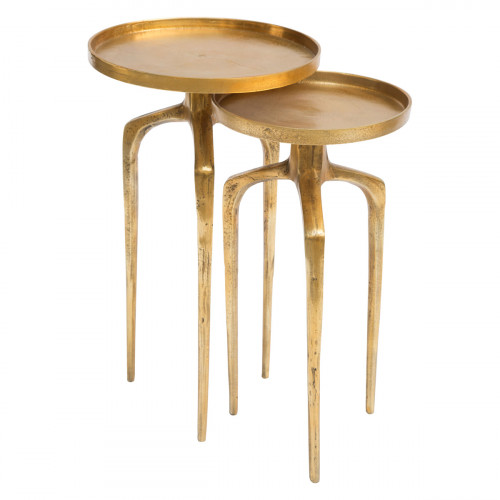 ZUO - Como Accent Table (Set Of 2) in Antique Gold