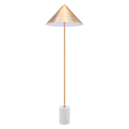 ZUO - Bianca Floor Lamp in Brass/White