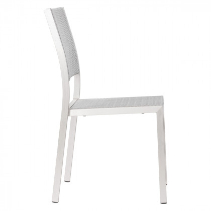 ZUO Metropolitan Armless Chair (Set Of 2) - Silver