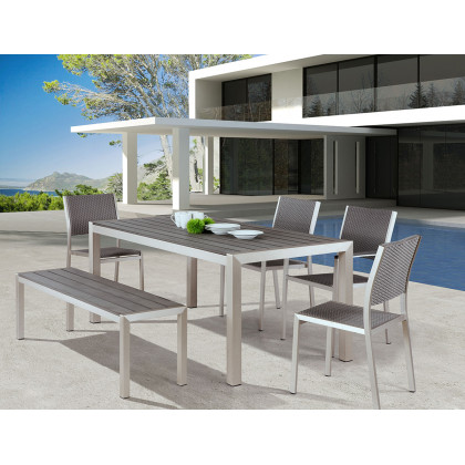ZUO Metropolitan Armless Chair (Set Of 2) - Silver