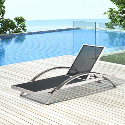 ZUO - Metropolitan Chaise Lounge (Set Of 2) in Silver