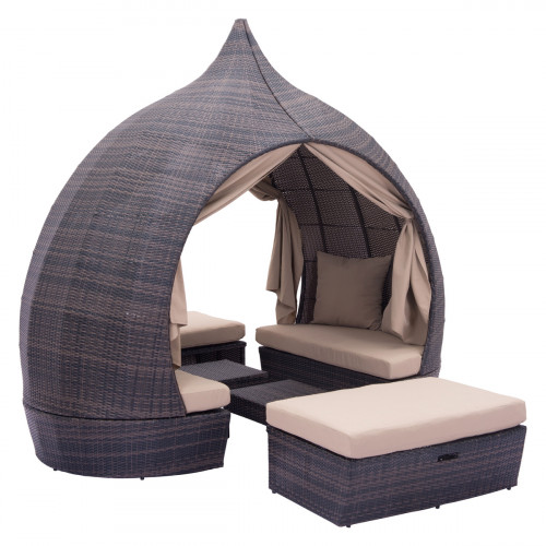 ZUO - Majorca Daybed in Brown/Beige