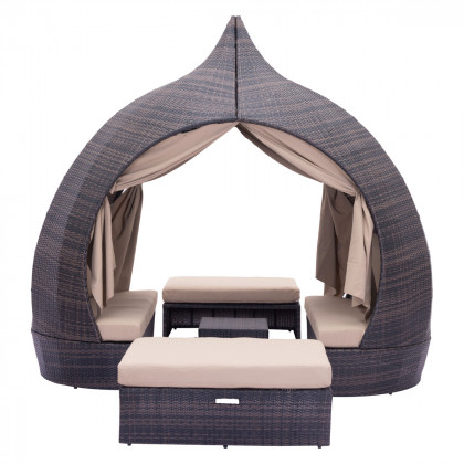 ZUO - Majorca Daybed in Brown/Beige