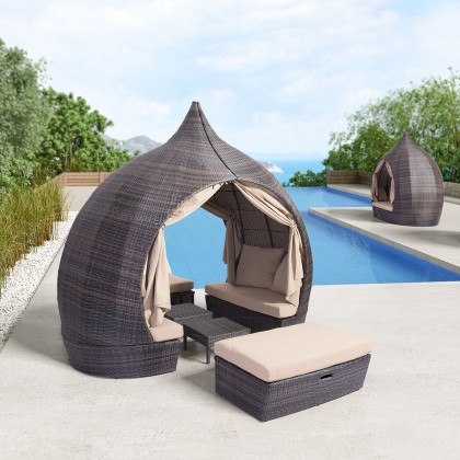 ZUO - Majorca Daybed in Brown/Beige