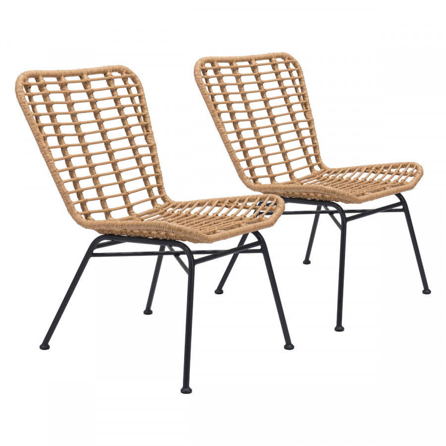 ZUO Lorena Dining Chair (Set Of 2) - Natural/Black