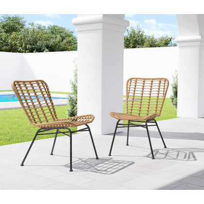 ZUO Lorena Dining Chair (Set Of 2) - Natural/Black
