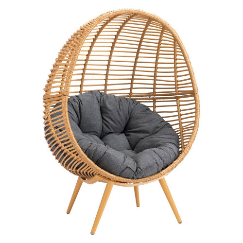 ZUO - Kelley Accent Chair in Gray/Natural/Beige