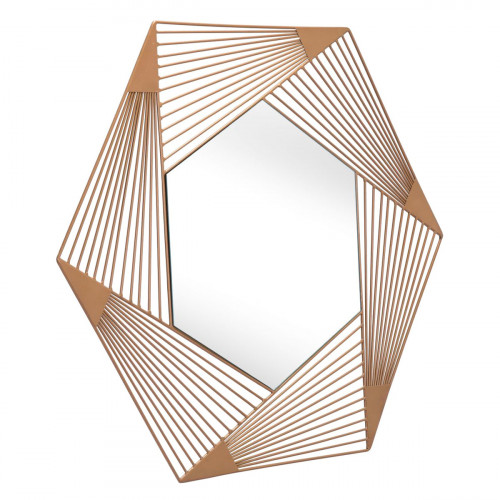 ZUO - Aspect Hexagonal Mirror in Gold
