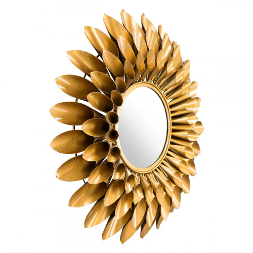 ZUO - Sunflower Round Mirror in Gold