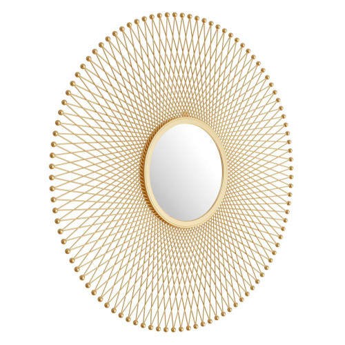 ZUO - Glow Round Mirror in Gold