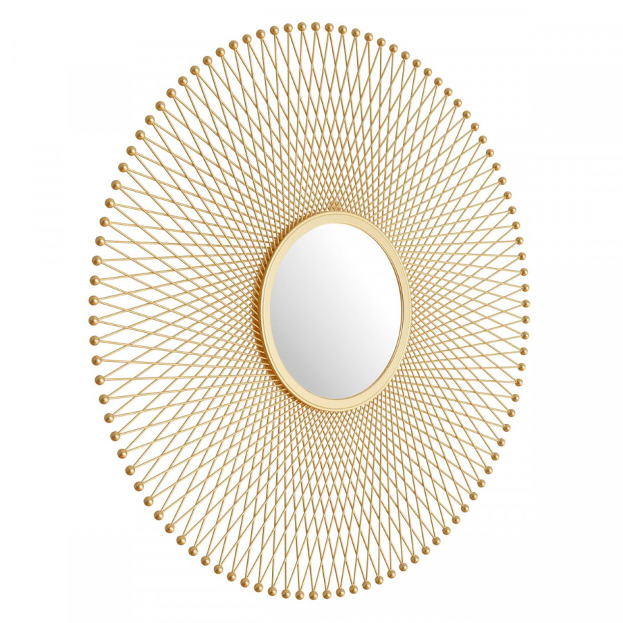 ZUO - Glow Round Mirror in Gold