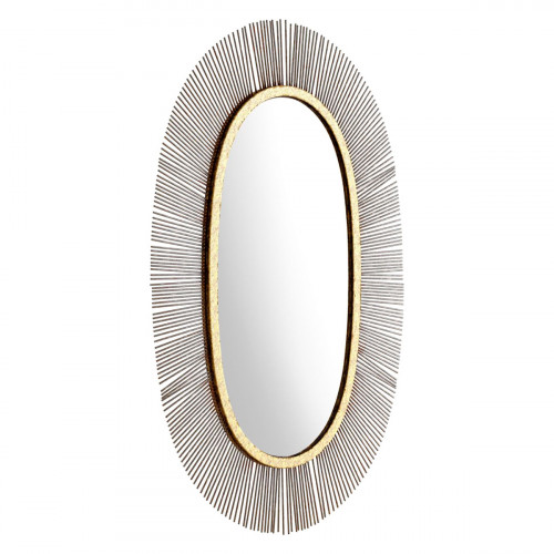 ZUO - Juju Oval Mirror in Black