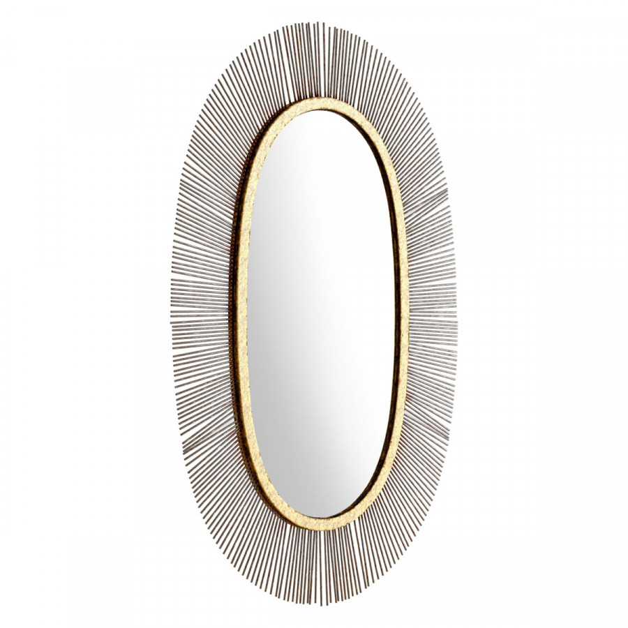 ZUO - Juju Oval Mirror in Black