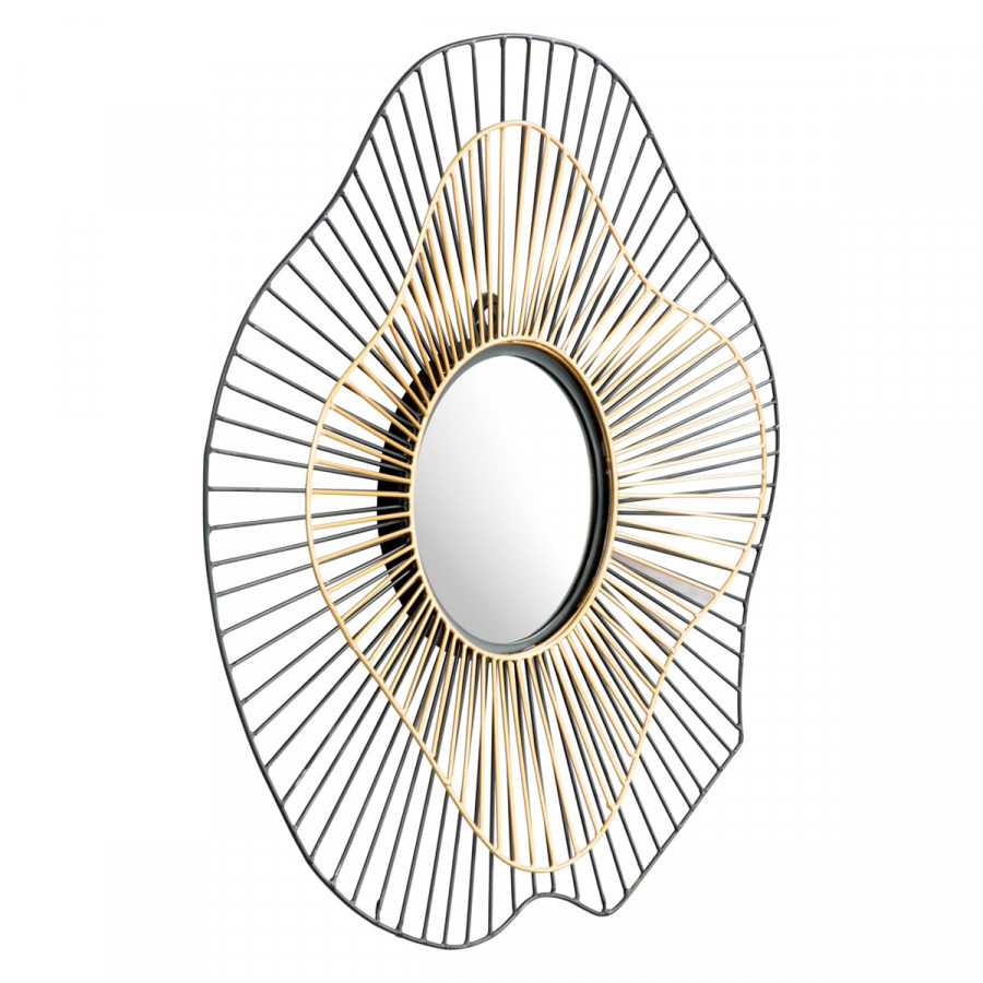 ZUO - Comet Round Mirror in Black