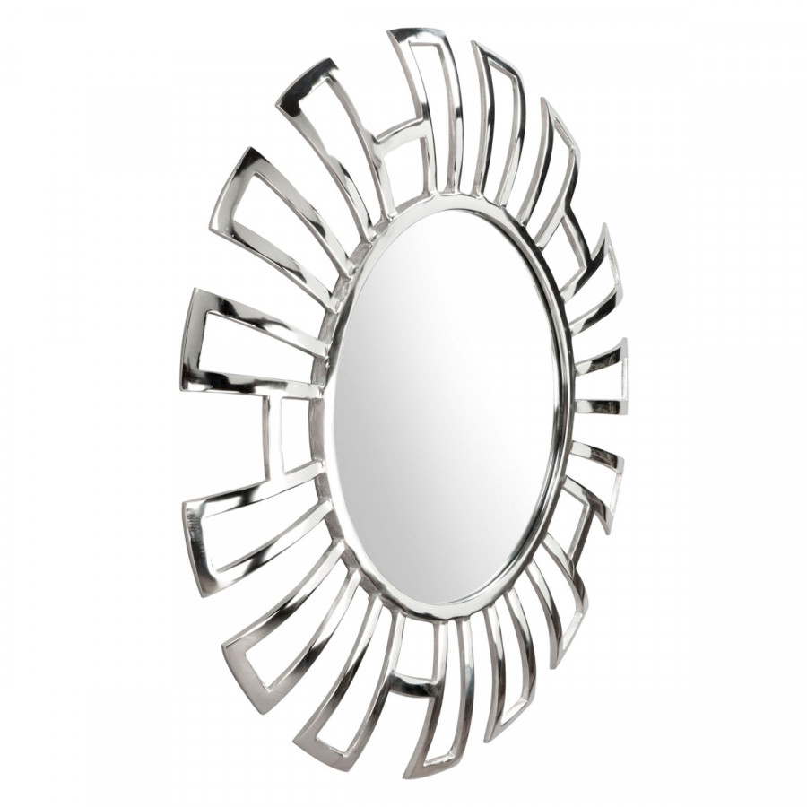 ZUO - Calmar Round Mirror in Silver