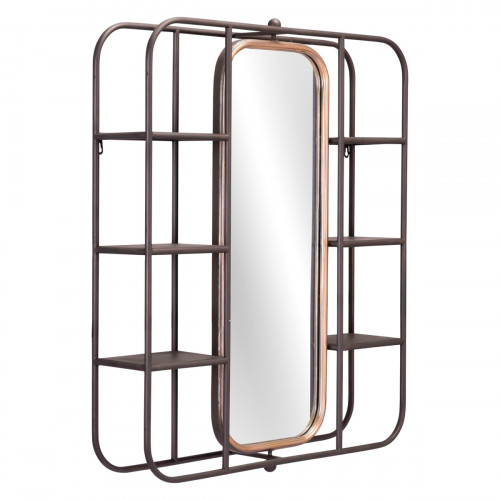 ZUO - Alice Mirror Shelf in Gray