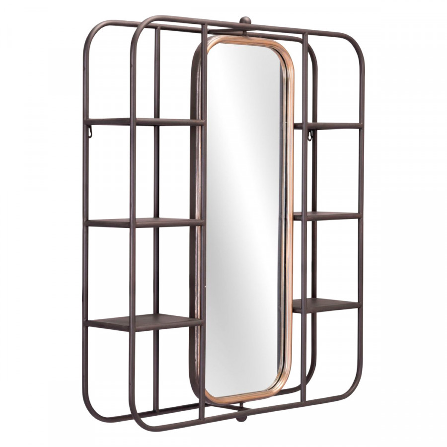 ZUO - Alice Mirror Shelf in Gray