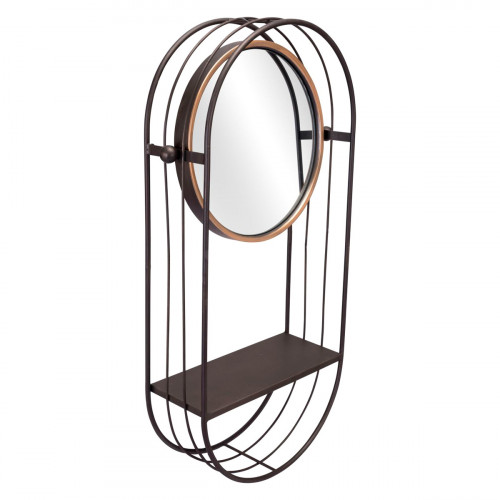 ZUO - Saroni Mirror Shelf in Gray