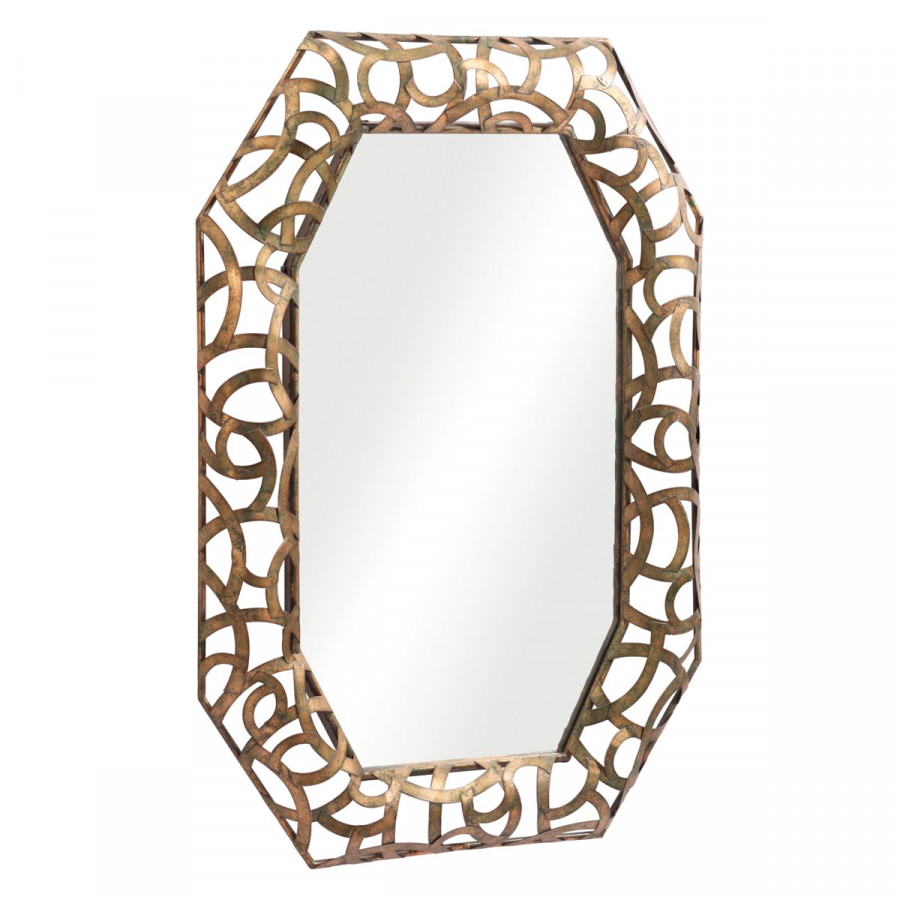 ZUO - Kin Mirror in Antique Gold