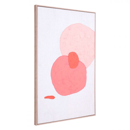 ZUO - Pink Geode Canvas Wall Art in Multi-Color