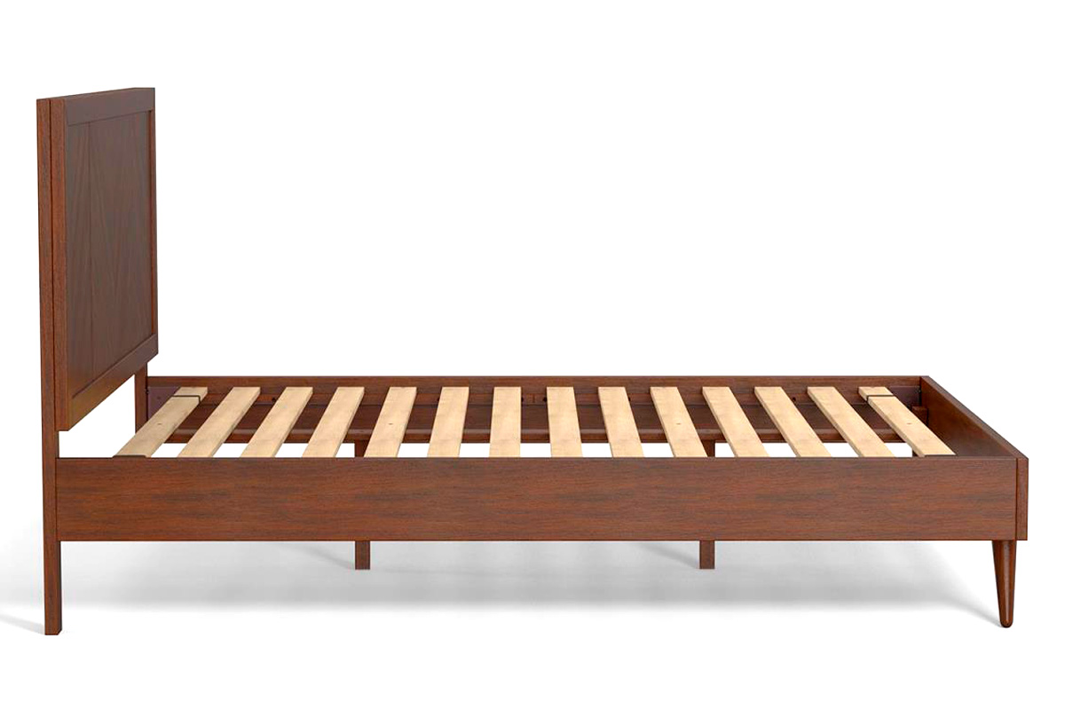 eLuxury - Chevron Bed Frame with Headboard