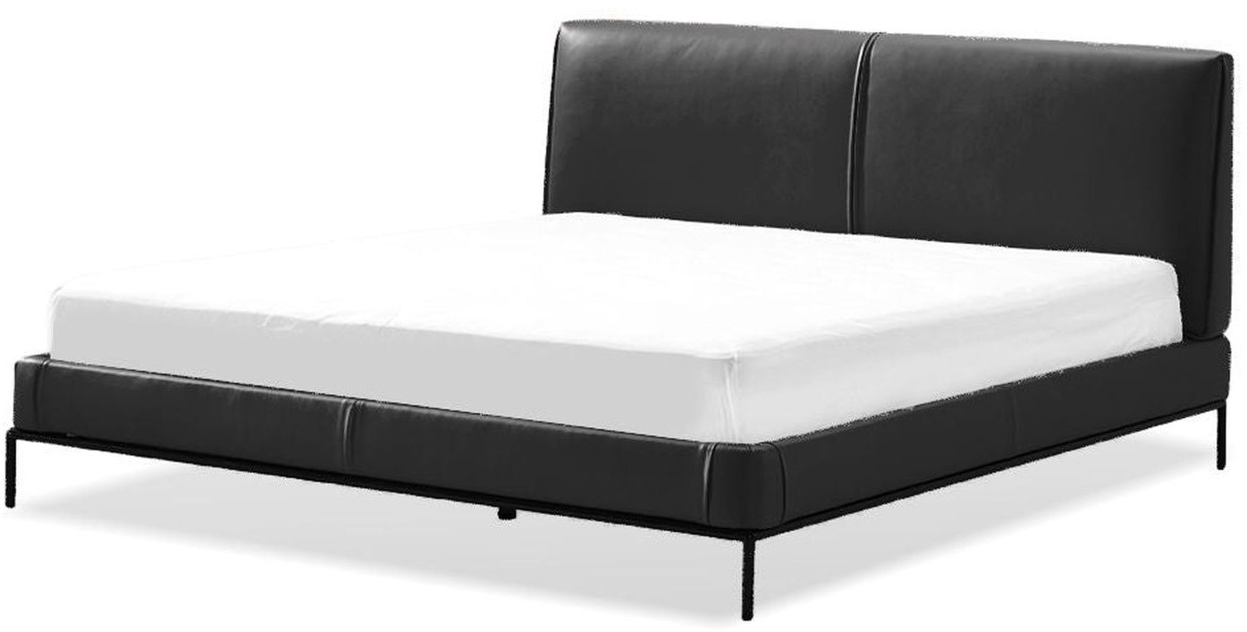 Mobital - Barolo Bed in Black, Leatherette