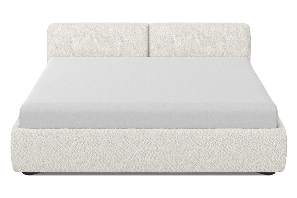 Mobital Cloud 9 Queen Size Bed - Cream Boucle, Fabric