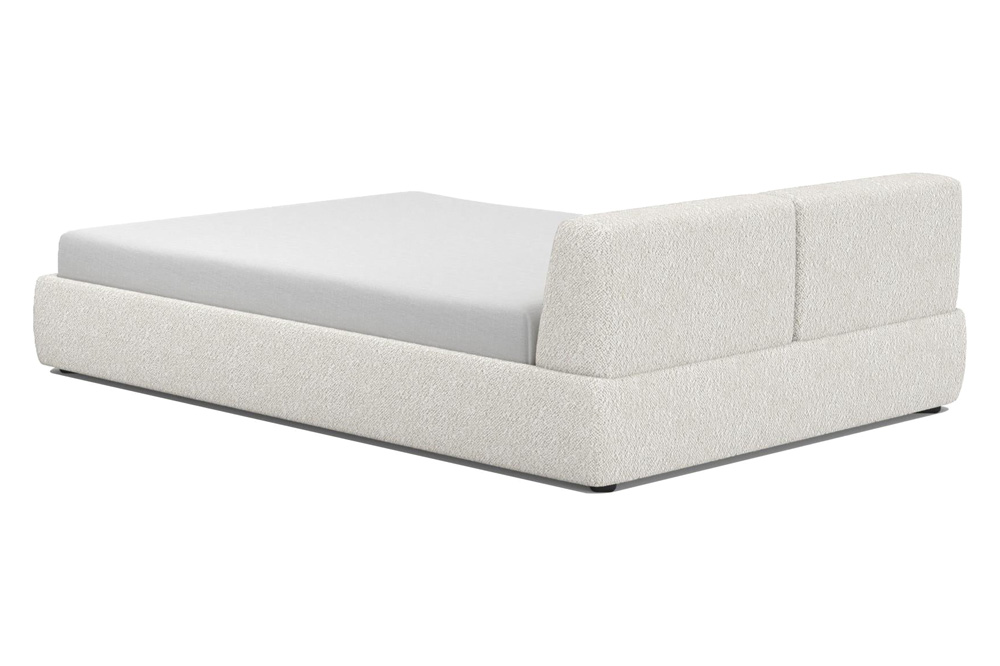 Mobital Cloud 9 Queen Size Bed - Cream Boucle, Fabric