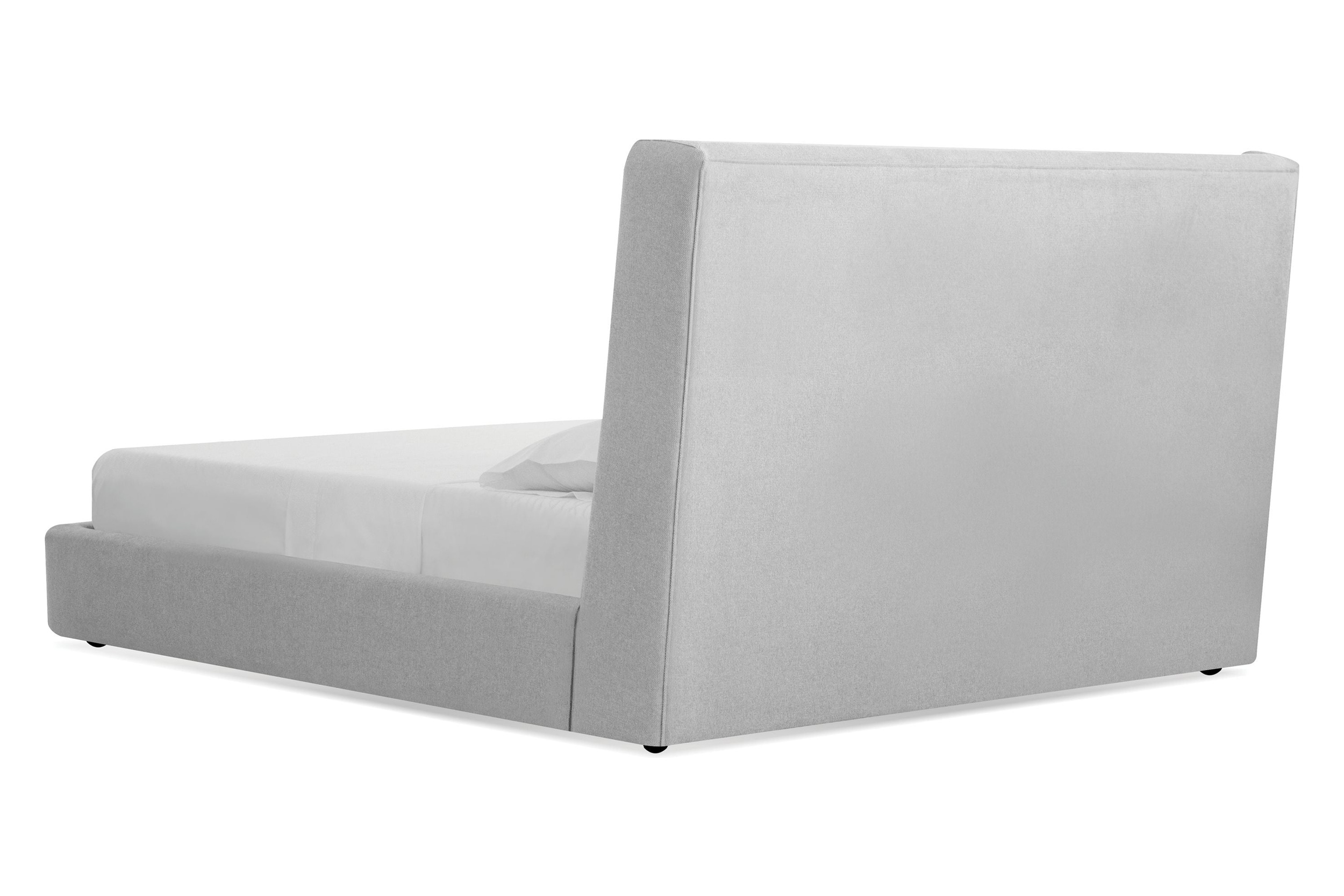 Mobital Cove King Size Bed - Gray Chenille, Fabric