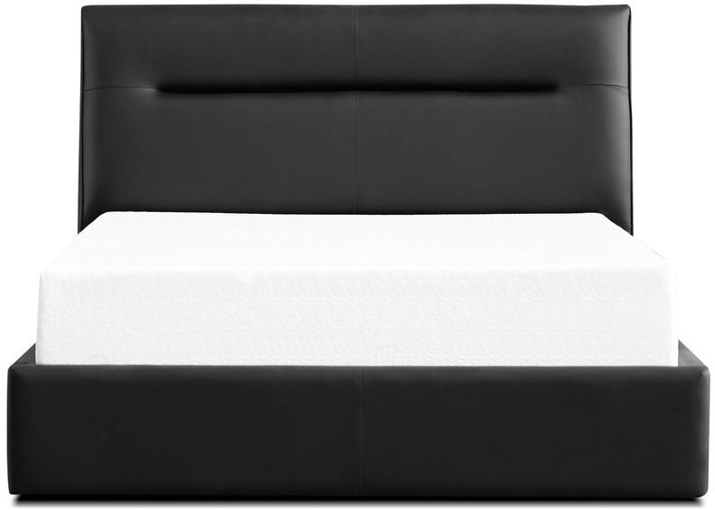 Mobital Noah Upholstered King Size Bed - Black, Leatherette