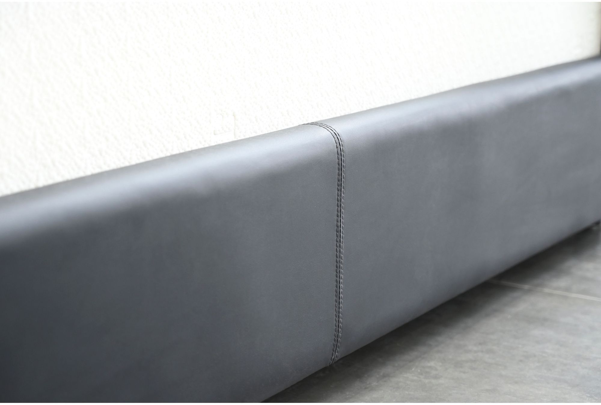 Mobital Noah Upholstered King Size Bed - Black, Leatherette